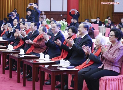 CPPCC Holds New Year Reception for Widows of Chinese Luminar